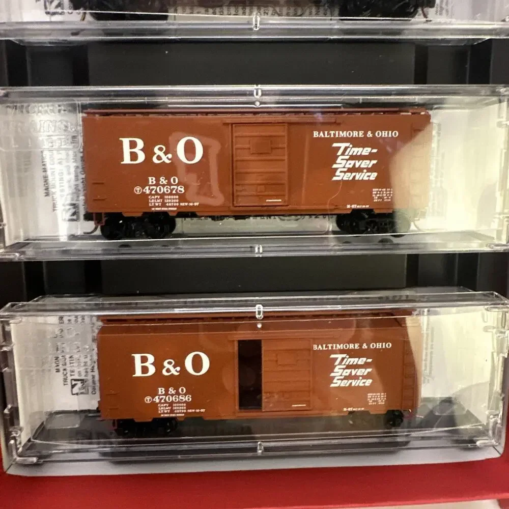 NEW RARE Micro-Trains Line Baltimore & Ohio N Scale Four Car Runner Pack